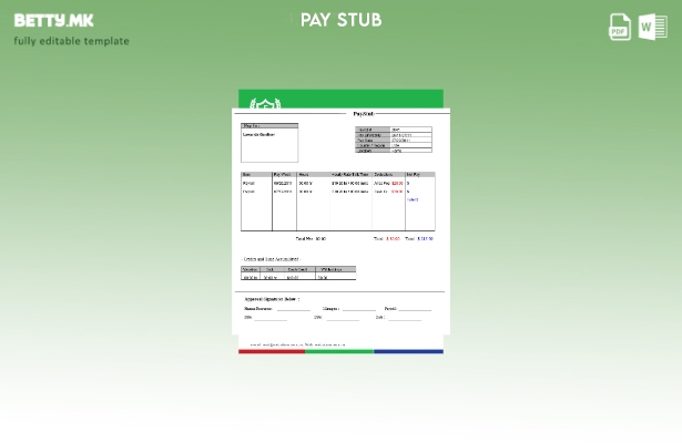 Шаблон за плати во модерен стил на WAH PBC